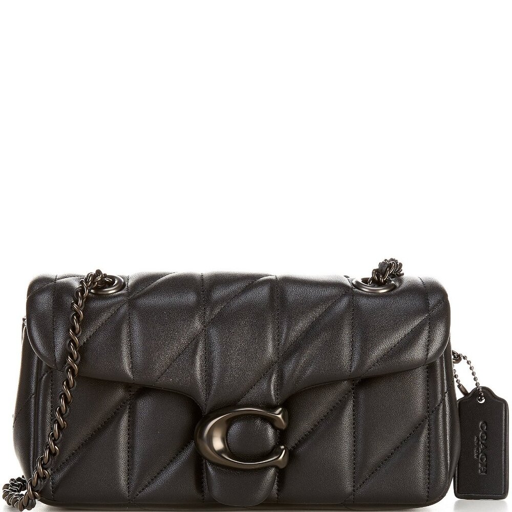 NWT Coach Quilted Tabby 20 All Black Crossbody Bag